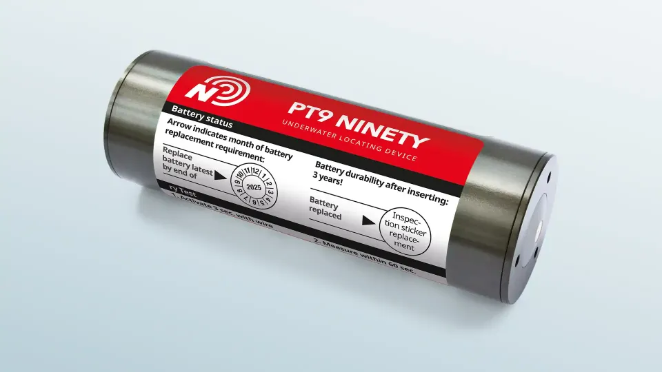 PT9 NINETY - The world’s most widely-used underwater locator beacon. PT9 NINETY - The world’s most widely-used underwater locator beacon.